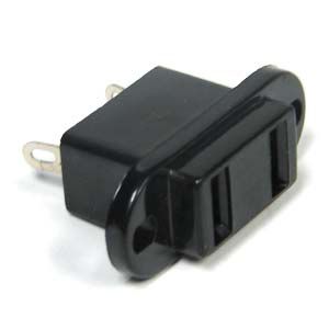 Wtn-1161 Black Ac Panel Mount Jack