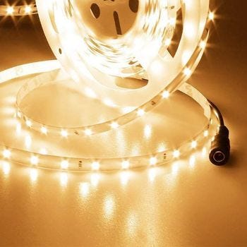 Bande lumineuse DEL avec interrupteur - 12V - 120 DEL/m - 2800/3200K - 3m