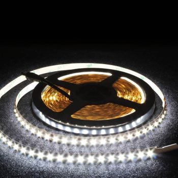 Bande lumineuse DEL avec interrupteur - 24V - 120 DEL/m - 6000/6500K - 10m