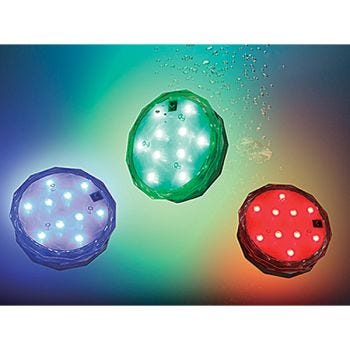 Submersible LED Puck Light with Remote - IP68 - RGB - Pack of 3