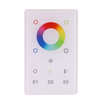Wall Mount RF Remote Control for RGBW LED Strip - 1 Zone - 12-24 V 