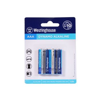 AAA Dynamo Alkaline Battery - 1.5 V - Pack of 4