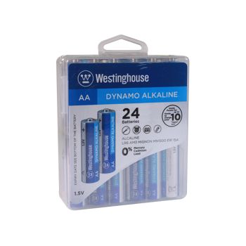 Piles AA Dynamo Alcaline WESTINGHOUSE LR6PBH24 - 1.5 V - Paquet de 24
