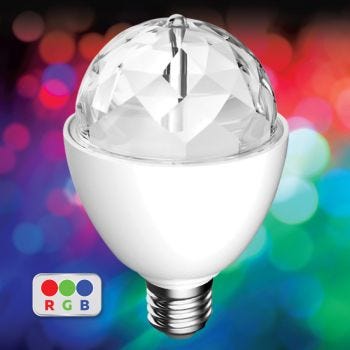 Ampoule disco DEL - 120 V - 4 W - E26 - RVB
