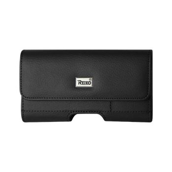 Reiko Horizontal Phone Pouch with Card Holder - 6.6" X 3.5" - Leather