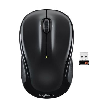 LOGITECH M325 Wireless Computer Mouse with USB Receiver - Black