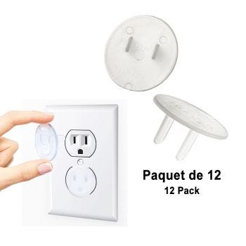 LEVITON Electrical Outlet Covers - Clear - 12 Pack