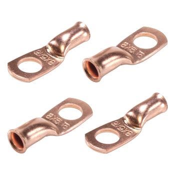 Lug Terminal - 5/16" (7.9 mm ) Screw - 8 AWG - 4-Pack