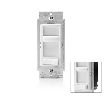 LEVITON Decora Slide Dimmer with Preset Switch - White