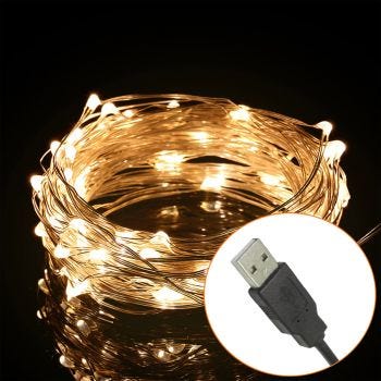 100 LED Light Branch - USB - 3000 K - 5 m