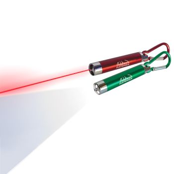 Mini 2 LED Flashlight with Laser - Various Colors