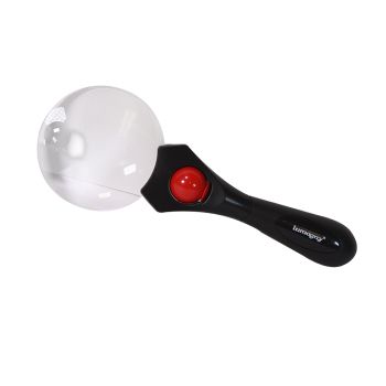Magnifying Glass with LED Light - Black