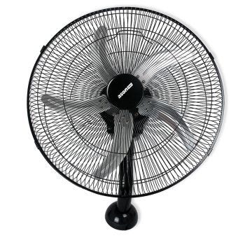 Ventilateur mural industriel à 3 vitesses avec télécommande - 46 cm - Noir