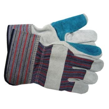 Gants de travail en coton et cuir