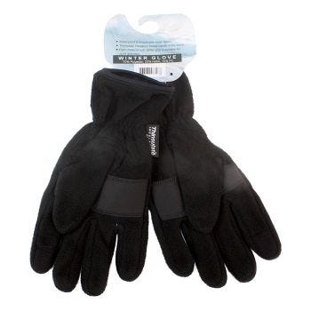 Gants en polyester et nylon - Noir - Très grand