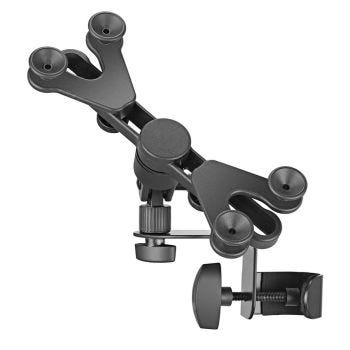 Universal Tablet Holder for Microphone Stand - Black