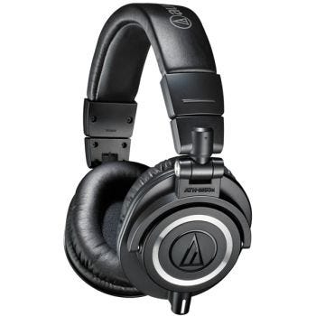 AUDIO-TECHNICA ATH-M50X Over-Ear Headphones with 6.3 mm Adapter