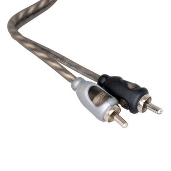 Pair of ROCKFORD FOSGATE Twisted RCA Cables - 90 cm