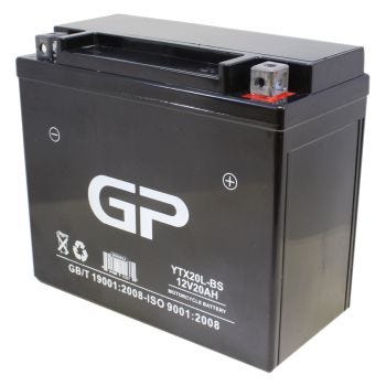 Batterie rechargeable au plomb-acide scellée pour moto - 12 V - 20 Ah