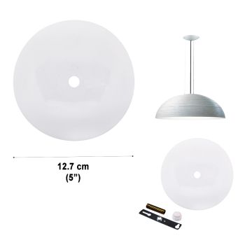 5-inch Ceiling Canopy Kit for Suspended Lighting  - White