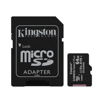KINGSTON Carte micro SD avec adaptateur - 64 Go