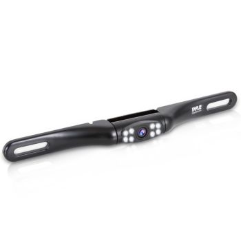 Caméra de recul IR PYLE PLCM2710 pour plaque d'immatriculation avant/arrière avec lignes de distance 