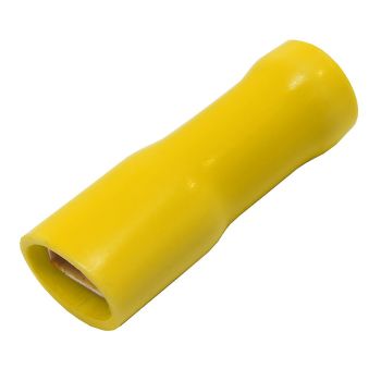 Terminal à lame femelle isolée double baril - .250" - 12-10 AWG - Jaune - Paquet 10