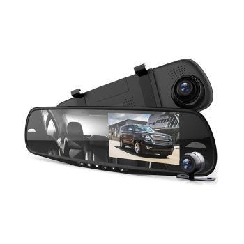 Pyle PLCMDVR49 Ensemble de caméra de tableau de bord HD et rétroviseur