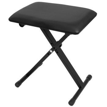 Banc pour clavier/piano avec hauteur ajustable - Noir