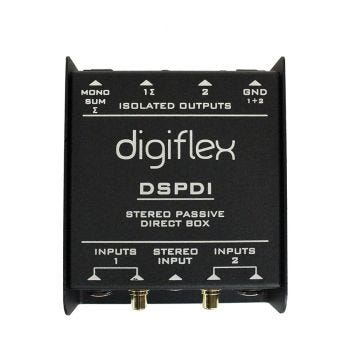 DIGIFLEX Boîte directe passive stéréo - 2 canaux