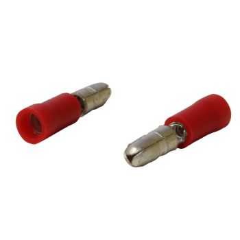 Terminal bullet - Mâle - 4 mm - 22-16 AWG - Rouge - Paquet de 100
