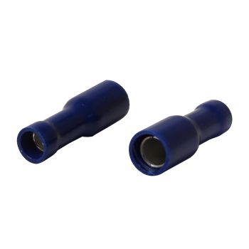 Terminal bullet femelle 5 mm - 16-14 AWG - Bleu - Paquet de 10