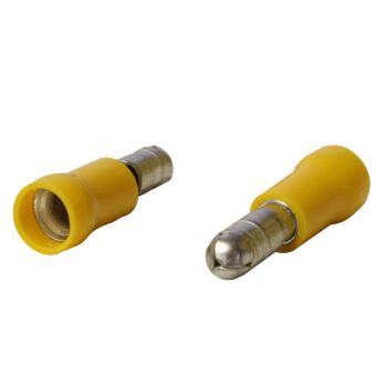Terminal bullet - Mâle - 5 mm - 12-10 AWG - Jaune - Paquet de 100