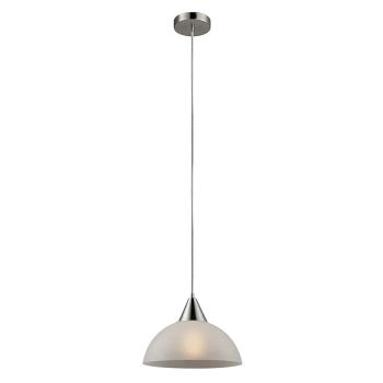 Globe 65336 Plug-in Pendant - Brushed Steel