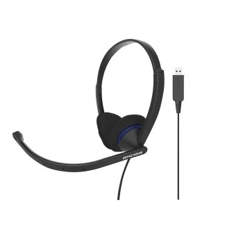 Casque d'écoute supra-aural KOSS CS200 avec fil et microphone - USB