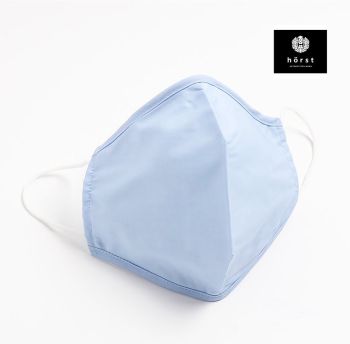 Washable Reusable Polyester and Cotton HÖRST Mask  - Blue - 1pce