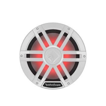 12″ RGB Backlit Marine Subwoofer - 300W RMS - White