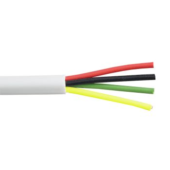 Solid Alarm Cable - 4 C /22 AWG - FT4 - White - 152 m