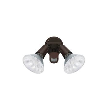 Motion Sensor Double Head Security Light - Brown