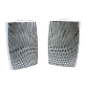 Enceinte extérieure de 6.5″ - 2 voies - 80 W RMS - Blanc - Paire