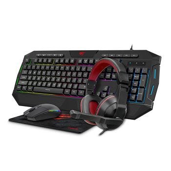 RGB Backlit Computer Gaming Accessories Set - HAVIT - 4 Piece