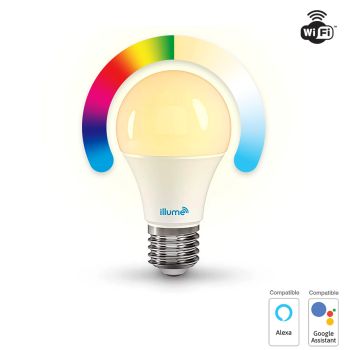 WiFi Smart Bulb A19 - 100 V/132 V - 8 W - E26 - RGBW