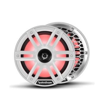 2″ Marine Speaker - RGB Backlit - 400 W RMS - White - Pair