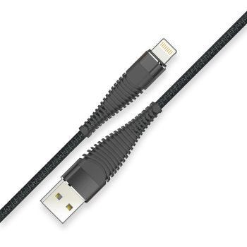 USB Male to Lightning Male Braided Cable - 6,6 ft