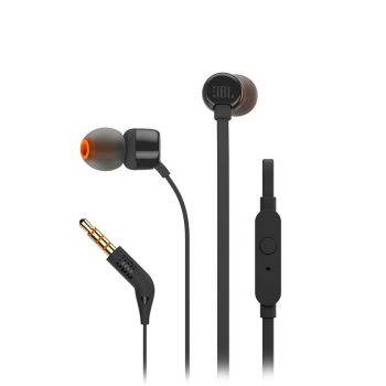 JBL Tune 110 Wired Earphones with Microphone - Black
