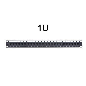 Panneau de distribution réseau CAT5E/6/7/8 pour montage en rack - 48.3 cm - 24 ports - 1U