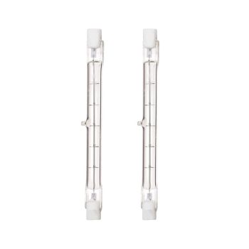T3 R7 Type J 118mm Halogen Bulb - 130V - 300W - RSC Double Contact - Soft White - Pack of 2