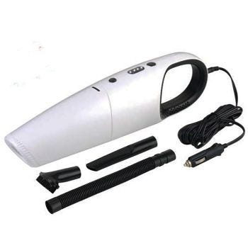 Handheld Car Vacuum Cleaner with Accessories - 120W - White 