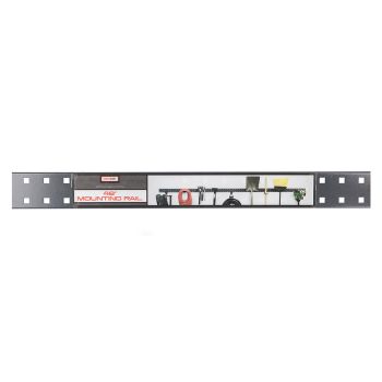 48″ Mural Mounting Rail for Storage and Organization - Black