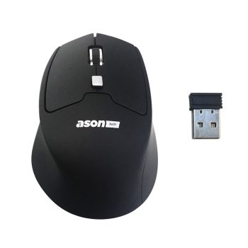 6-Button Wireless Optical Mouse - 800/1200/1600 Adjustable DPI